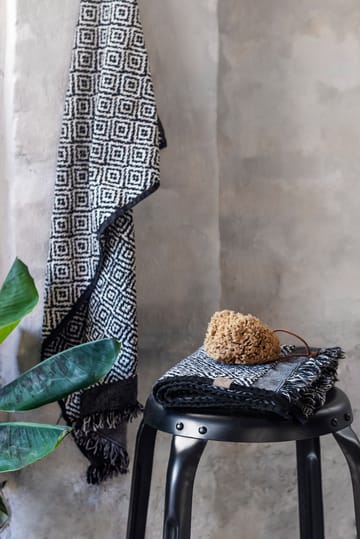 Serviette d'invité Morocco 35x55 cm, lot de 2 - Black-white - Mette Ditmer