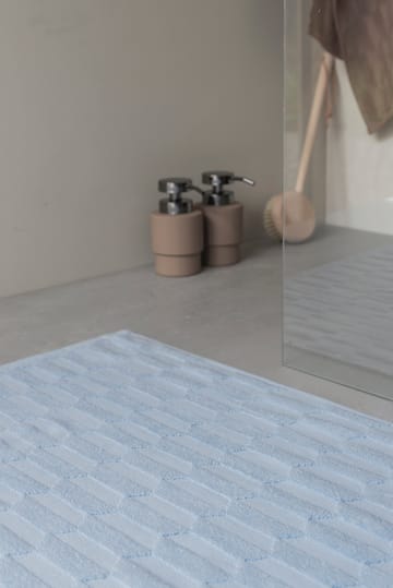 Tapis de bain Geo 50x80 cm - Bleu Clair - Mette Ditmer