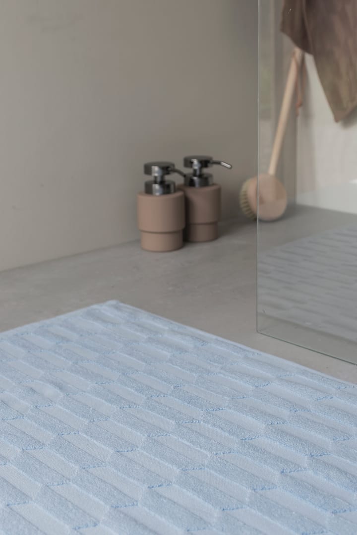 Tapis de bain Geo 50x80 cm, Bleu Clair Mette Ditmer