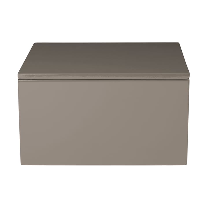 Boîte de rangement laquée Lux 19x19x10,5 cm - Dark grey - Mojoo