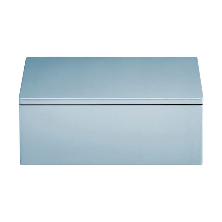 Boîte de rangement laquée Lux 19x19x7 cm - Powder blue - Mojoo