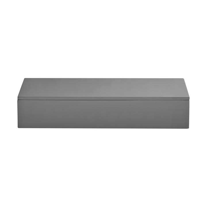 Boîte de rangement laquée Lux 38x19x7 cm - Anthracite - Mojoo