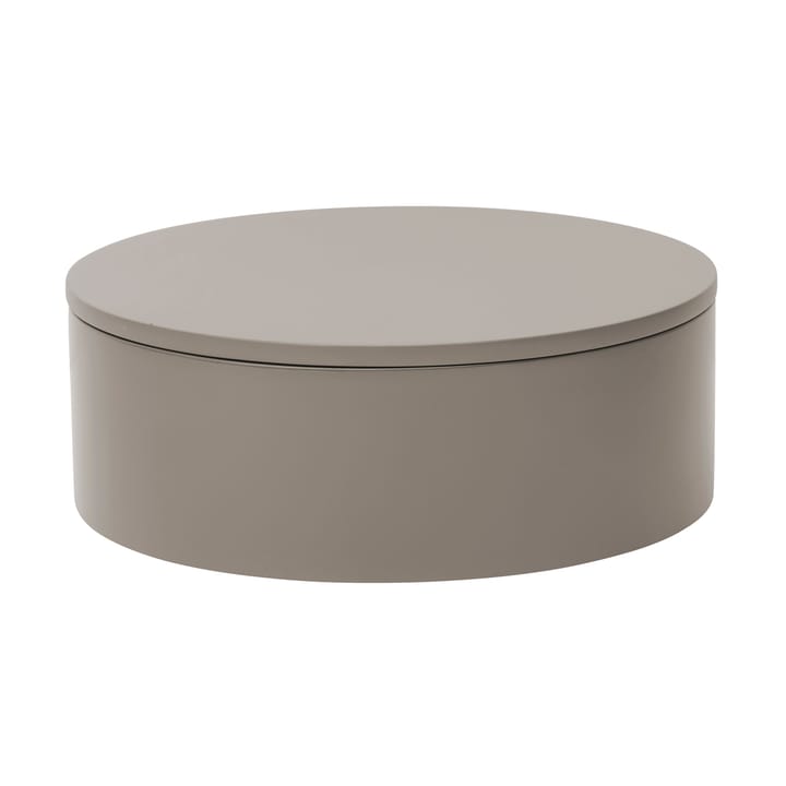 Boîte de rangement laquée Matt Ø20x7 cm - Dark grey - Mojoo