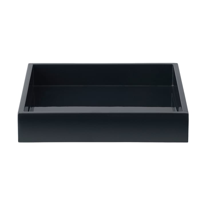 Plateau de décoration laqué Lux 19x19x3,5 cm - Black - Mojoo