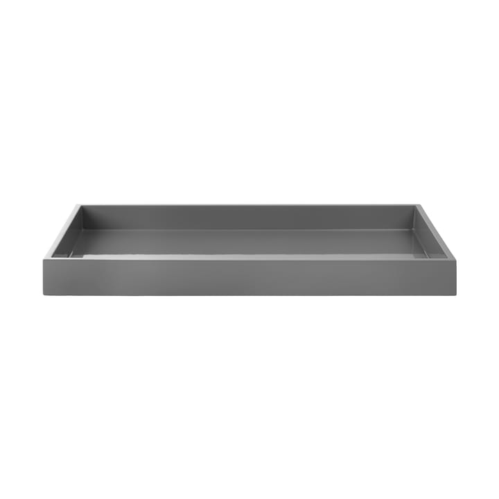 Plateau de décoration laqué Lux 38x19x3,5 cm - Anthracite - Mojoo