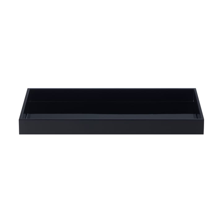 Plateau de décoration laqué Lux 38x19x3,5 cm - Black - Mojoo