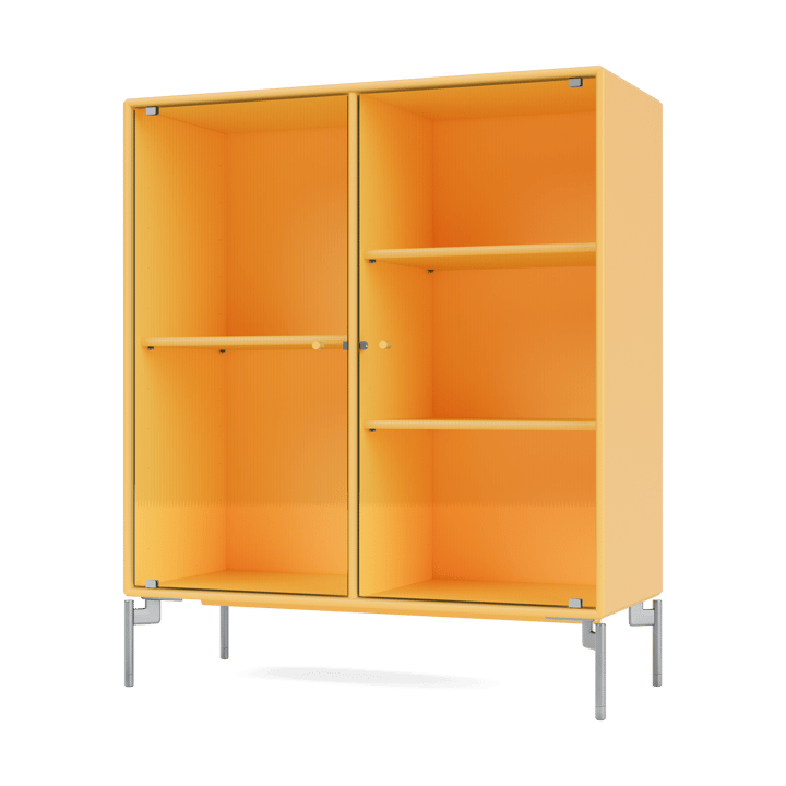 Vitrine Ripple II 69,6x82,2x30 cm - Acacia-pieds Chrome - Montana