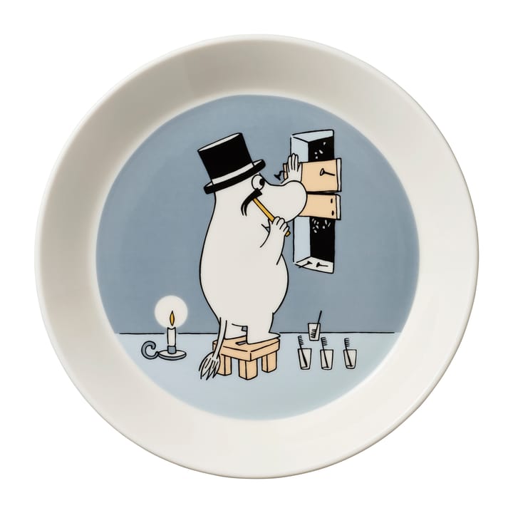 Assiette Moomin Ø19 cm Papa Moomin - Gris - Moomin Arabia