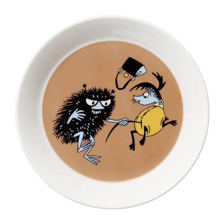 Assiette Moomin Stinky in action - Marron - Moomin Arabia