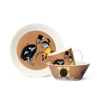 Assiette Moomin Stinky in action - Marron - Moomin Arabia