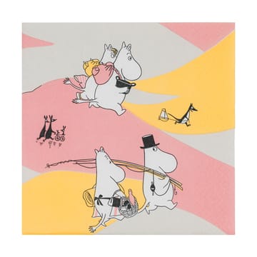 Family time serviette en papier 33x33 cm, pack de 20 - Multi - Moomin Arabia