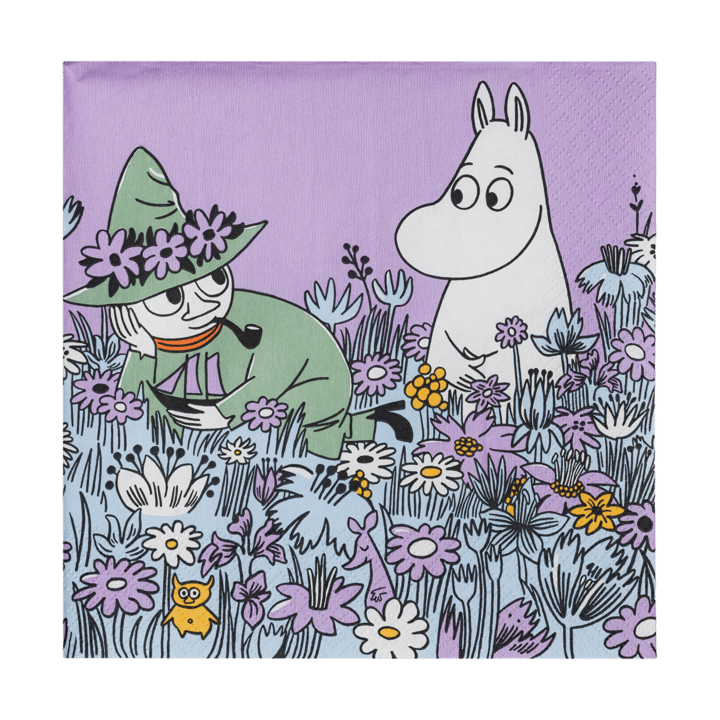 Friends Forever serviette en papier 33x33 cm, pack de 20 - Multi - Moomin Arabia