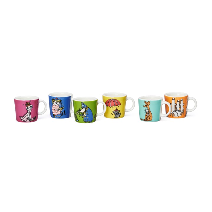 Mini tasses Moomin Lot de 6 Troisième classique - Multi - Moomin Arabia