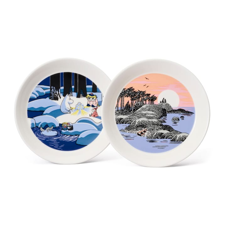 Set de assiettes Snow lantern & Moomin’s Day 2018 - Ø19 cm - Moomin Arabia