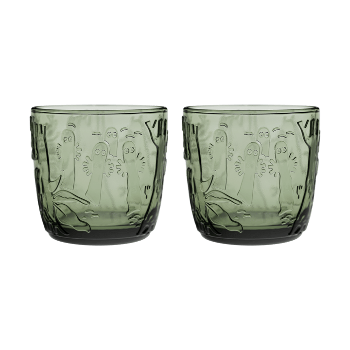 Verre Moomin 28 cl Lot de 2, Vert pin Moomin Arabia