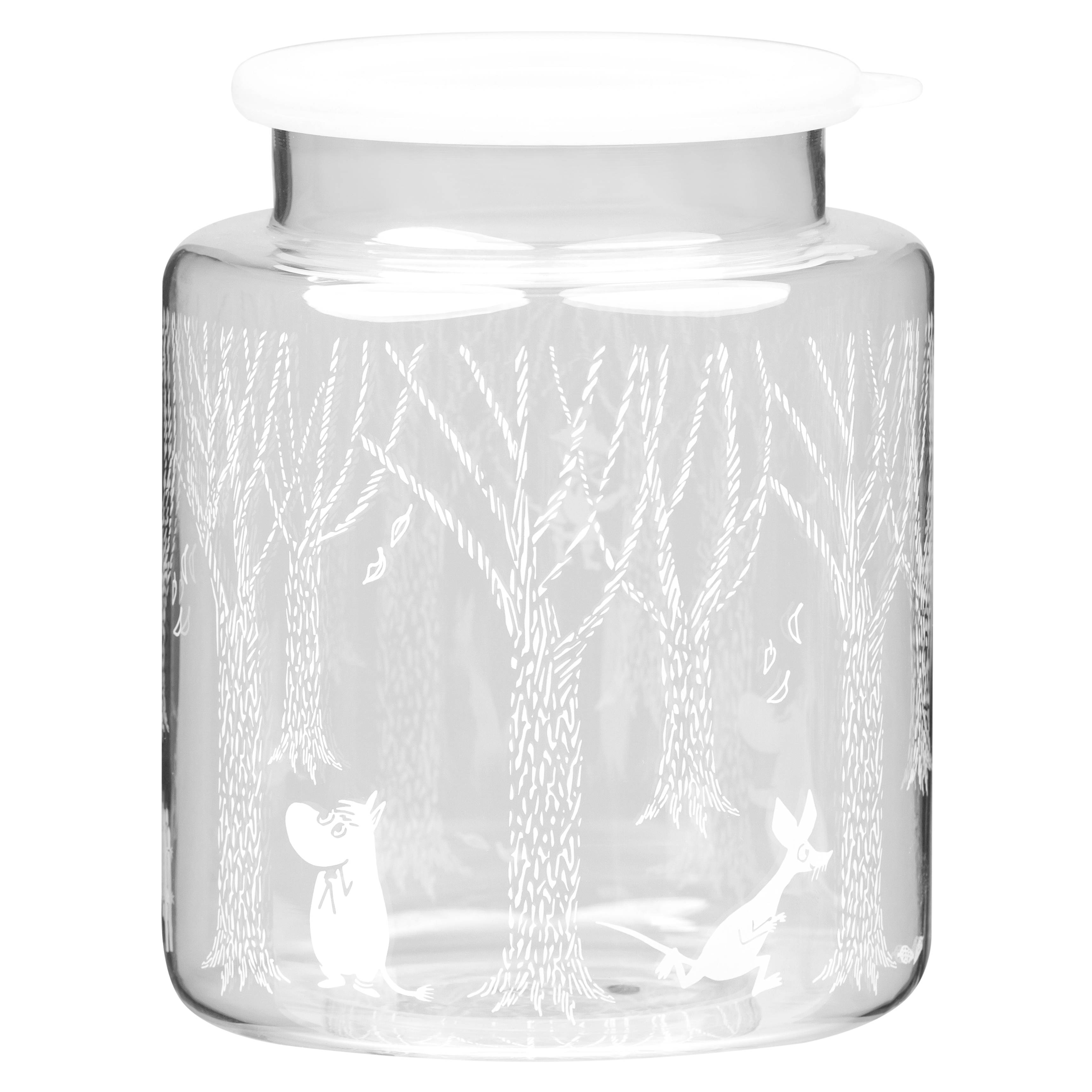 Pot de conservation en verre décor forêt Muurla - La déco 2B