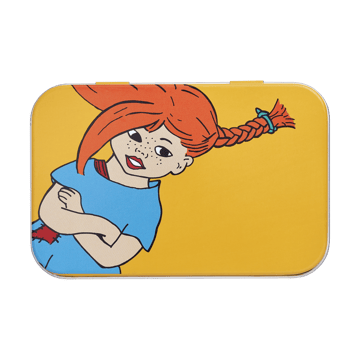 Boîte en métal Pippi 10x6,5x3 cm - La fille la plus forte - Muurla