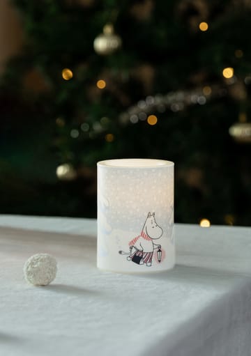 Bougie bloc LED Moomin 10 cm - Let it snow - Muurla