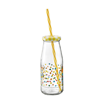 Bouteille Pippi avec couvercle et paille 450 ml - Hoppsansa - Muurla