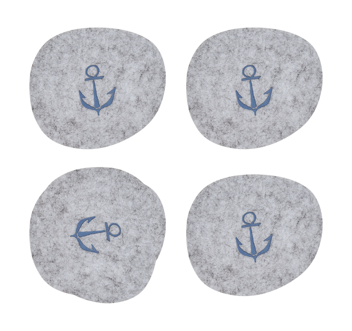 Sous-verres Moomin 9,5x11 cm 4 pièces - Sailors - Muurla