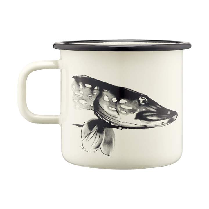 Tasse en émail Teemu Järvi x Muurla 55 cl, Brochet & truite Muurla