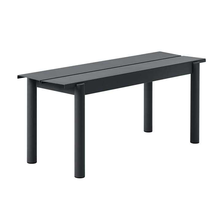 Banc Linear steel bench 110x34 cm - Black - Muuto