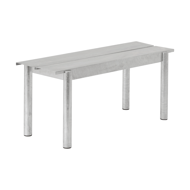 Banc Linear steel bench 110x34 cm - Warm galvanized steel - Muuto