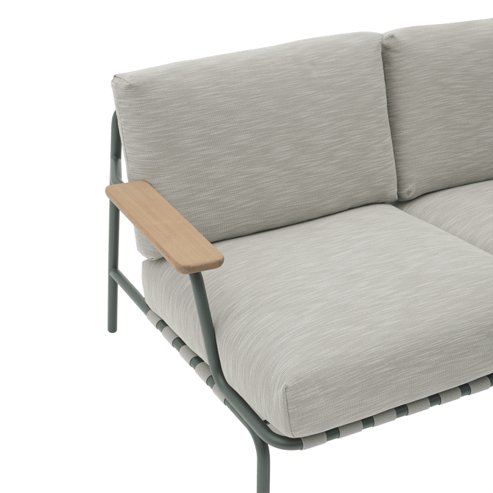 Canapé Settle 2 places, Ribbed Weave 2 Dark green Muuto