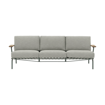 Canapé Settle 3 places - Ribbed Weave 2 Dark green - Muuto