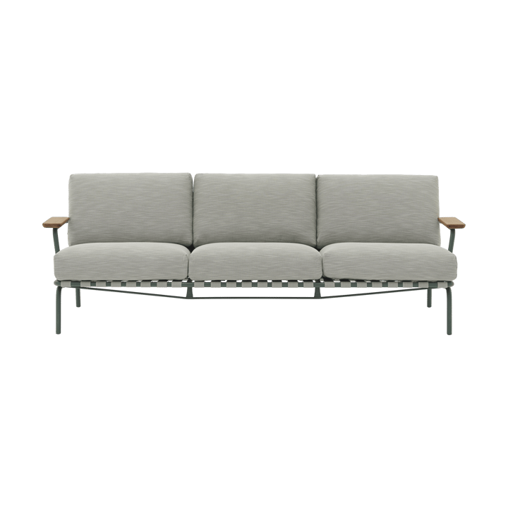 Canapé Settle 3 places - Ribbed Weave 2 Dark green - Muuto