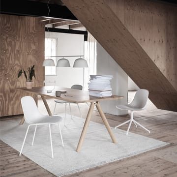 Chaise d’appoint Fiber - Natural white-White (plastic) - Muuto