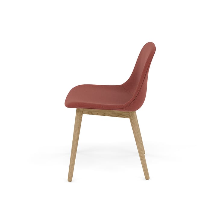 Chaise Fiber Side Chair avec pieds en bois - Re-wool 558-oak - Muuto