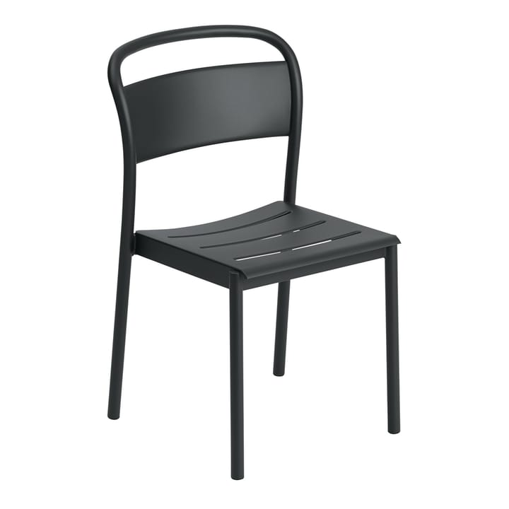 Chaise Linear steel side chair - Black - Muuto