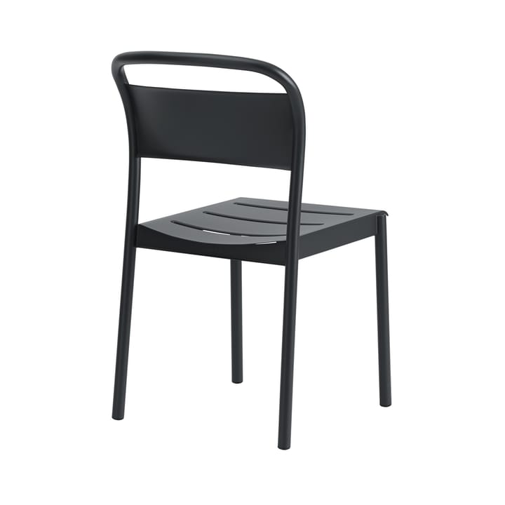 Chaise Linear steel side chair, Black Muuto