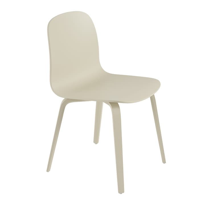 Chaise Visu Chair base en bois - Sable - Muuto