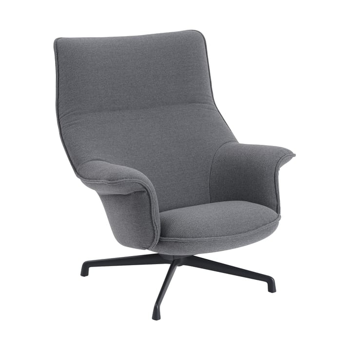 Fauteuil Doze swivel base - Ocean 80-anthracite black - Muuto