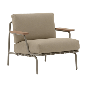 Fauteuil lounge Settle Lounge Chair - Ribbed Weave 5 Taupe - Muuto