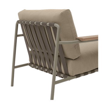 Fauteuil lounge Settle Lounge Chair - Ribbed Weave 5 Taupe - Muuto