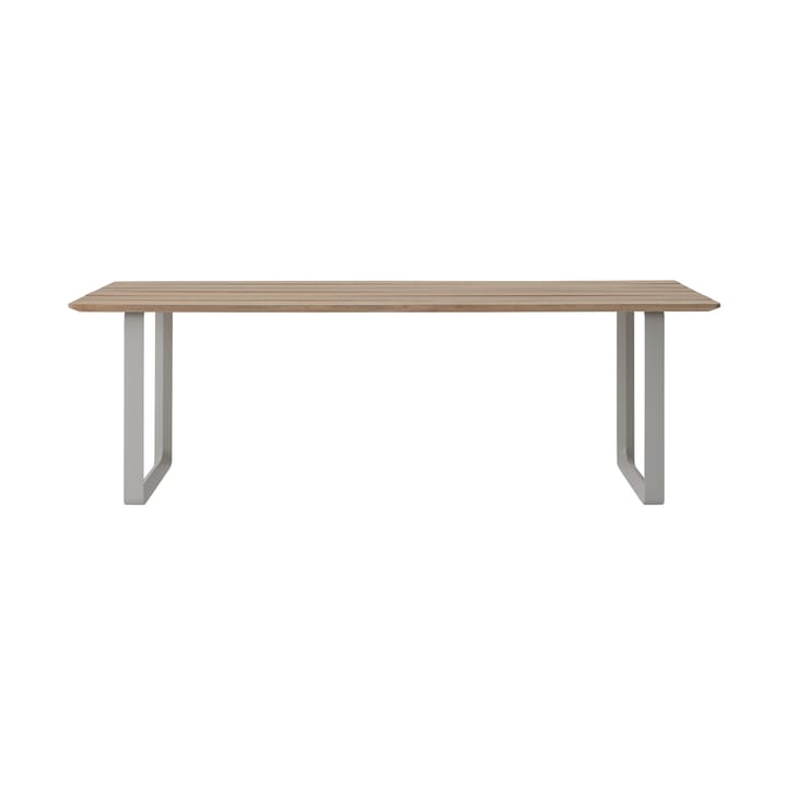 Table 70/70 Outdoor 225x90 cm avec structure en acier gris Muuto