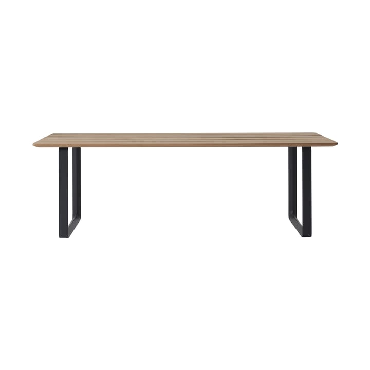 Table 70/70 Outdoor 225x90 cm avec structure en acier noir Muuto