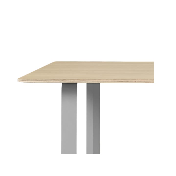 Table à manger 70/70 170x85 cm - Oak veneer-Plywood-Grey - Muuto