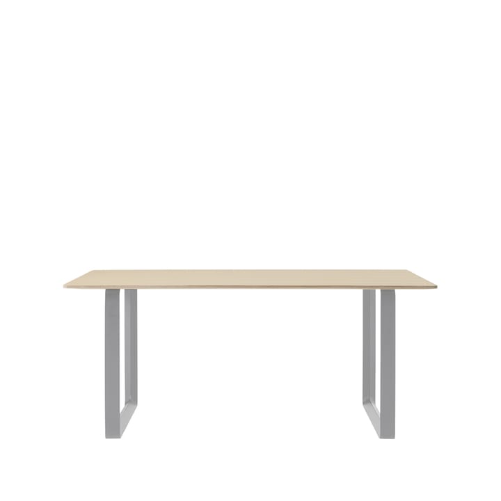 Table à manger 70/70 170x85 cm - Oak veneer-Plywood-Grey - Muuto