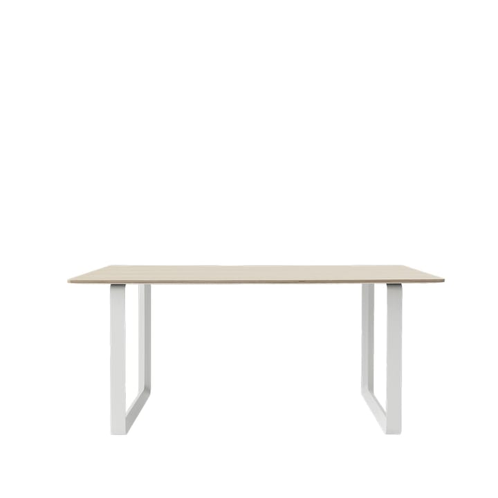 Table à manger 70/70 170x85 cm - Oak veneer-Plywood-White - Muuto