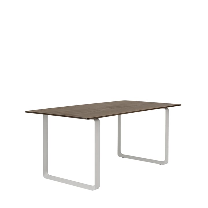 Table à manger 70/70 170x85 cm - Solid smoked oak-Grey - Muuto