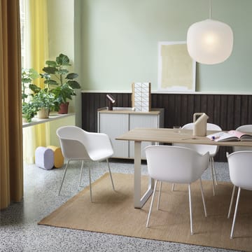 Table à manger 70/70 225x90 cm - Solid oak-Grey - Muuto