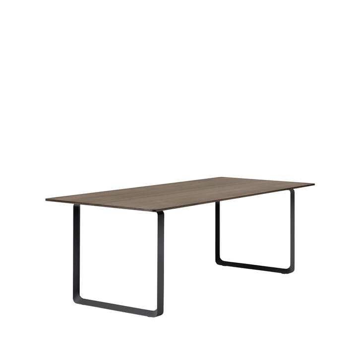 Table à manger 70/70 225x90 cm, Solid smoked oak-Black Muuto