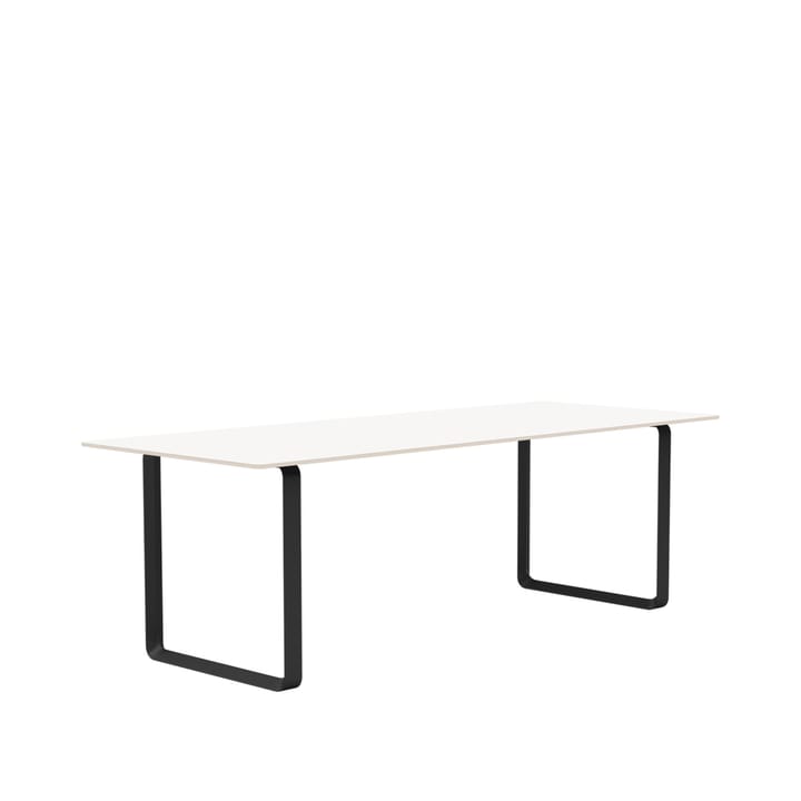 Table à manger 70/70 225x90 cm - White laminate-Plywood-Black - Muuto