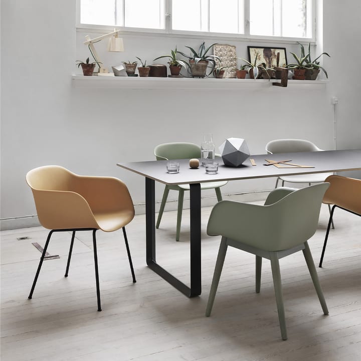 Table à manger 70/70 255x108 cm - Solid oak-Grey - Muuto