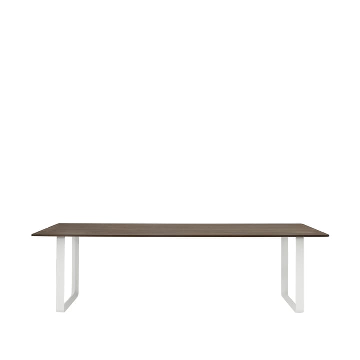 Table à manger 70/70 255x108 cm - Solid smoked oak-White - Muuto