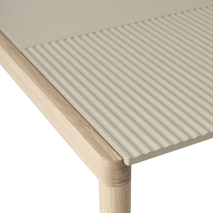 Table basse Couple 1 Plain-1 Wavy 80x84x40 cm - Sand-oak - Muuto